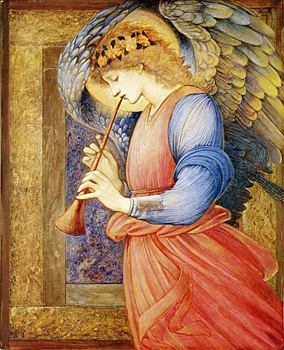 Angel playing Flageolet