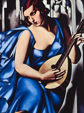 Vrouw met mandoline