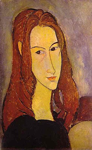 Schilderij Portret van een Vrouw Modigliani 
